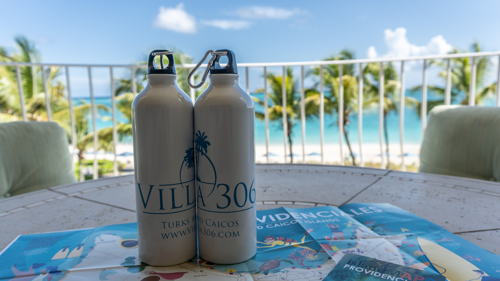 Villa 306 provides plenty of Yeti tumblers, cocktail glasses and water bottles to stay hydrated all day long.