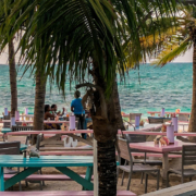 Da Conch Shack restaurant overlooking the beach.